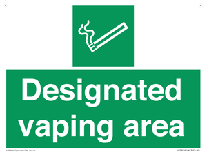 Designated vaping area